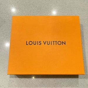Empty Louis Vuitton box with magnetic closure